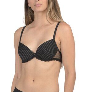 ANTIGEL BY LISE CHARMEL Black/silver Jolie Dandy Padded Bra